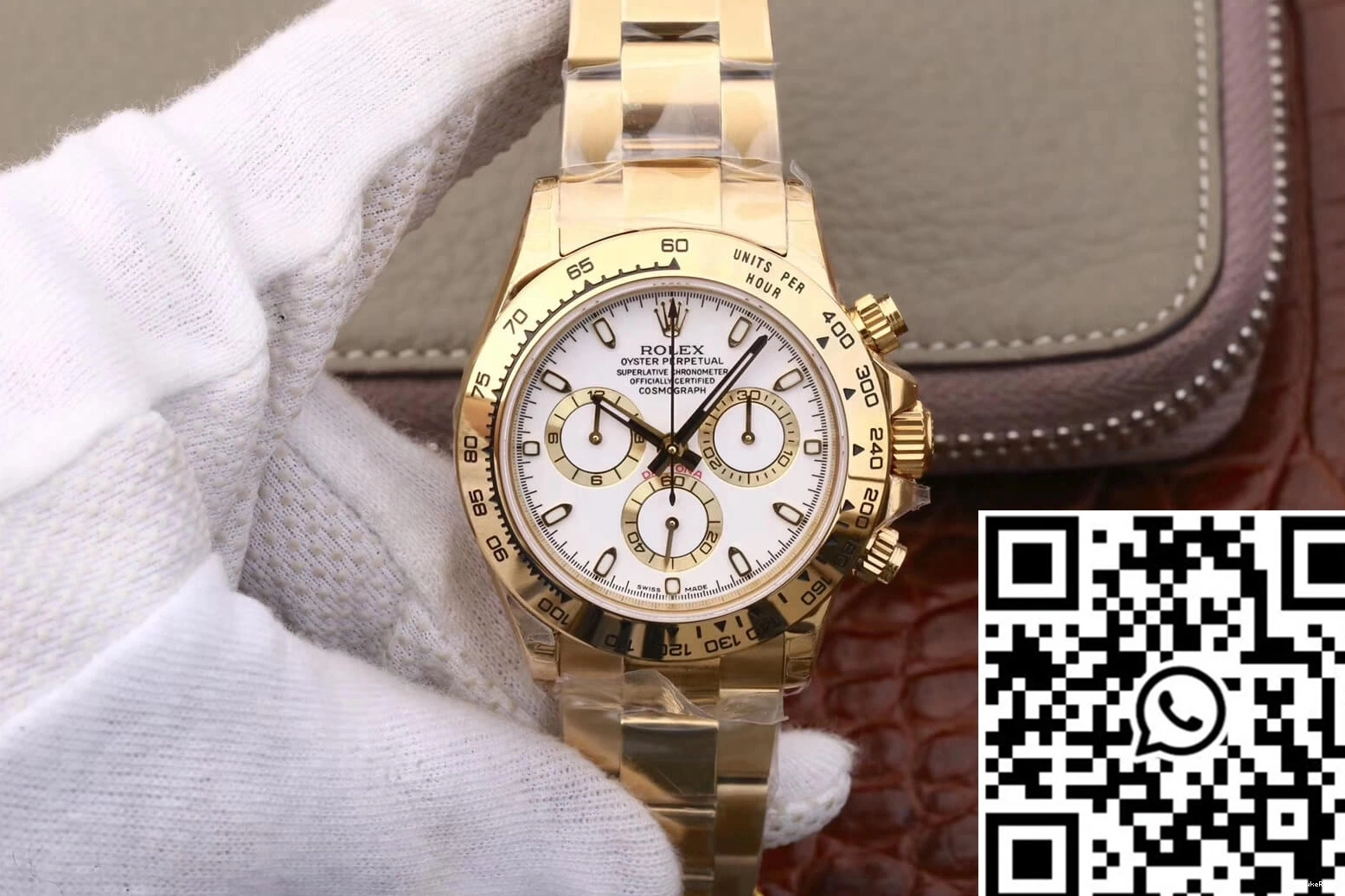 Yellow Rolex JH Cosmograph Gold Factory White M116508-0001 Daytona Dial 0809